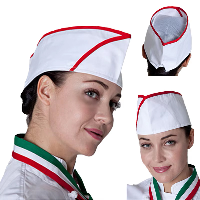 Women Kitchen Accessories - Czapki kucharskie cateringowe, kapelusze typu boater,