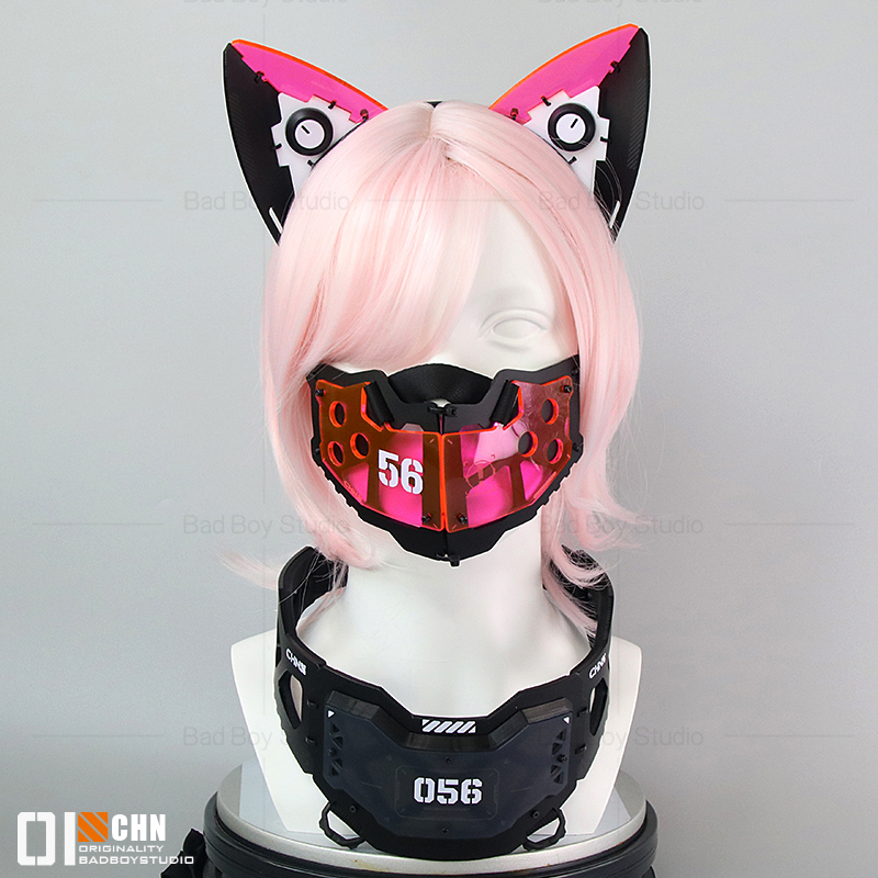 Women'S Ear Accessories - Cyberpunkowa Maska Cosplay Opaska Funkcjonalna Mechaniczna