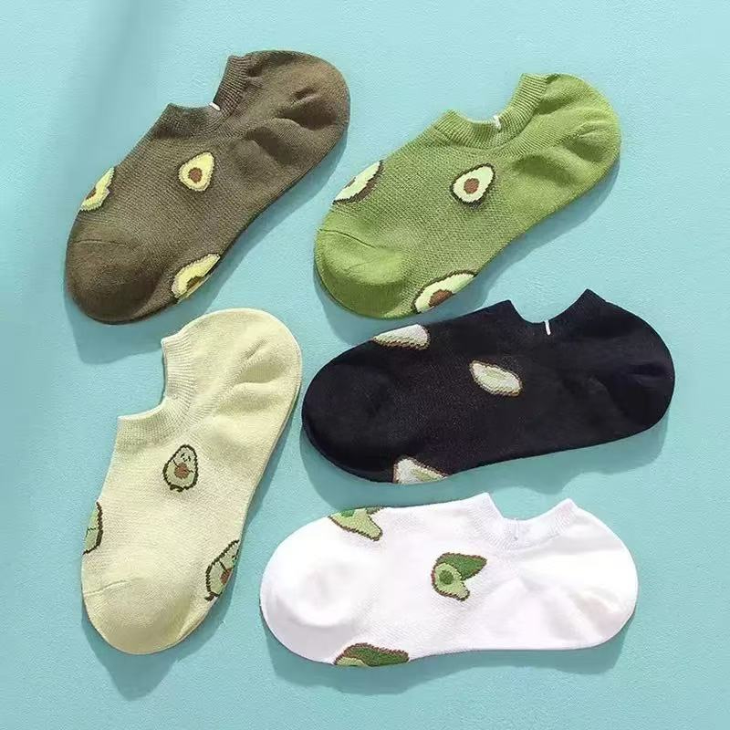 Women'S Ankle Accessories - 5 Par Skarpetek Stopki z Kreskówkowym