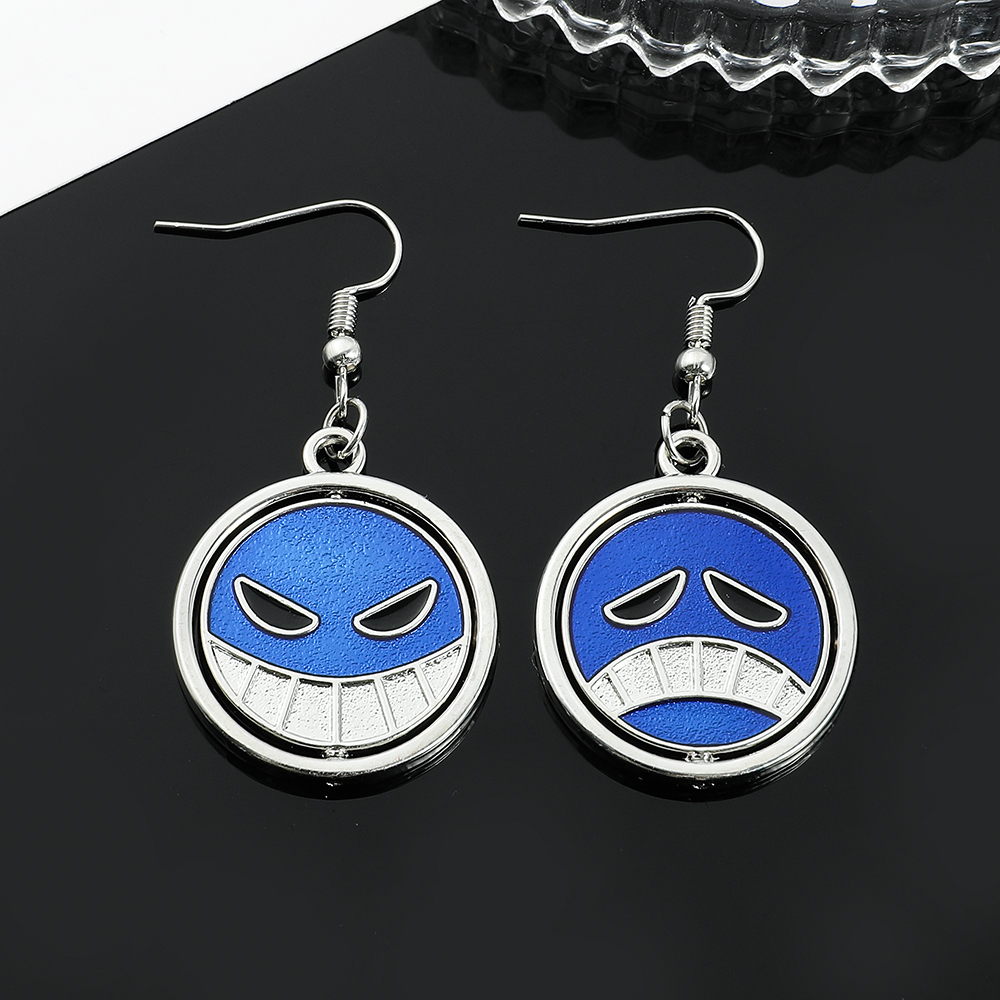 Women'S Ear Accessories - Kreatywne, obrotowe kolczyki z uśmiechniętą buźką,