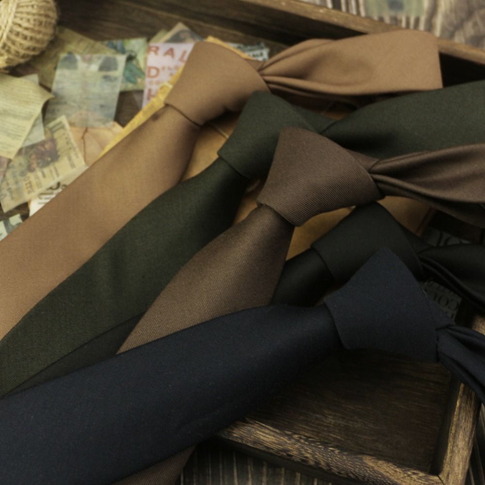 Krawat męski jednolity kolor,  – Women Accessories Business recenzja i cena