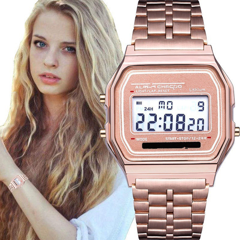 Zegarek LED ze stali nierdzewn – Women Accessories Display recenzja i cena