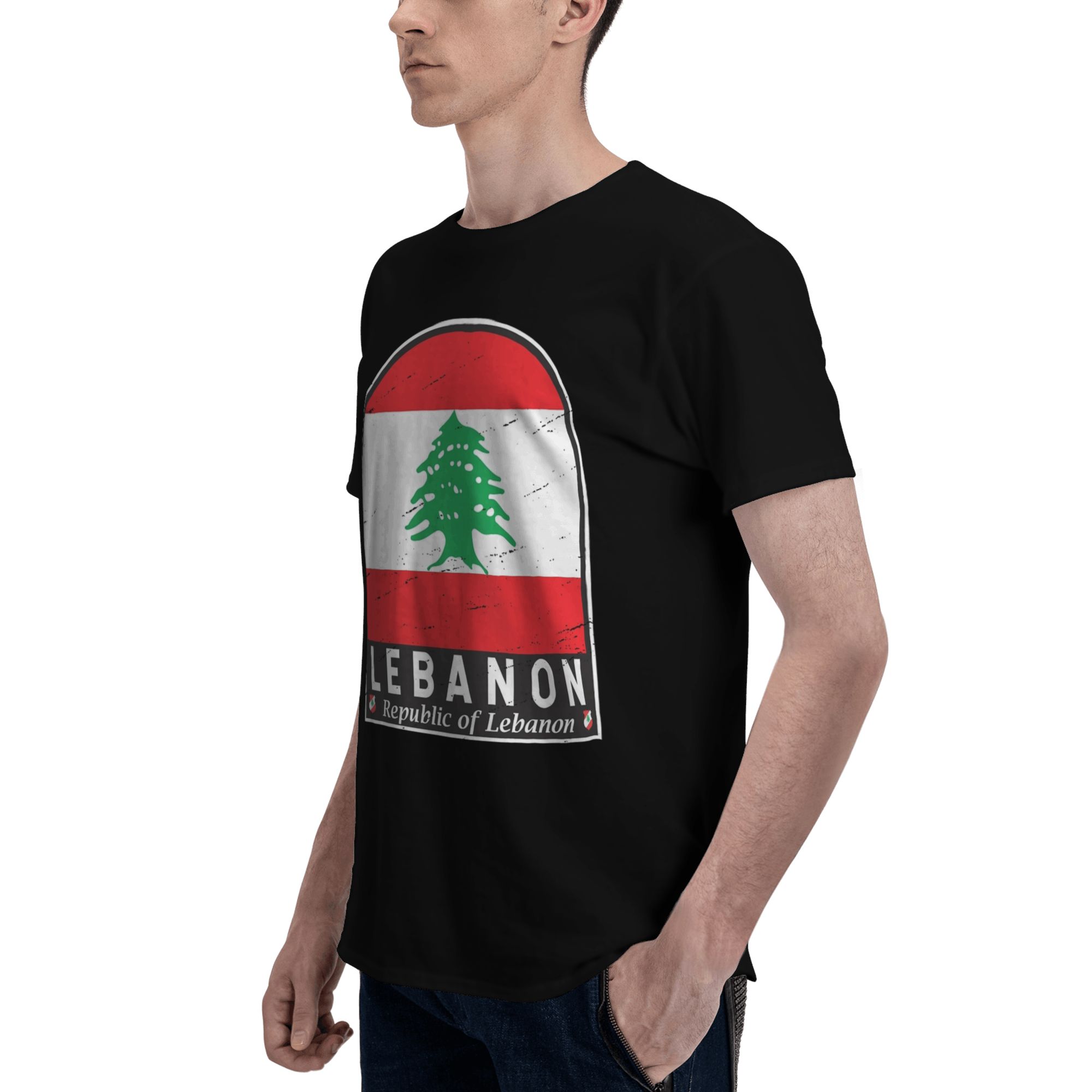 Koszulki z grafiką flagi Liban – Women Accessories Lebanon recenzja i cena