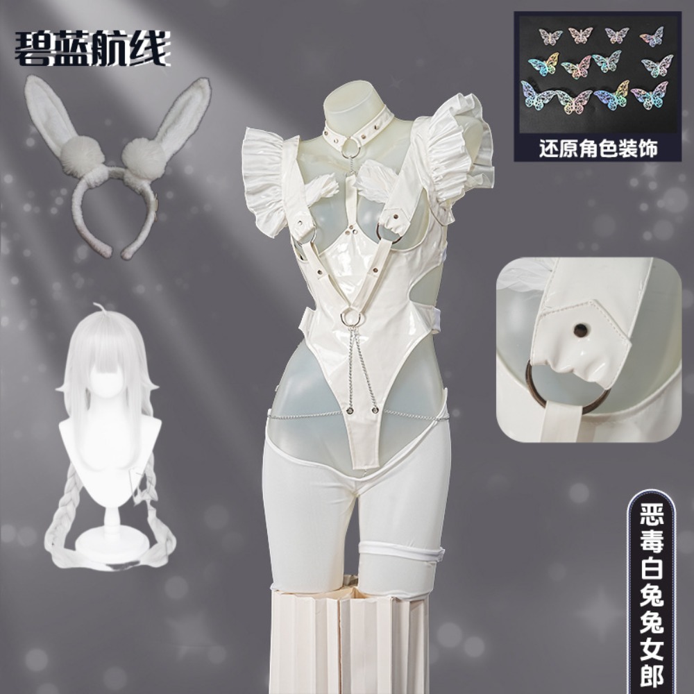 Azur Lane Le Malin Leniwy Biał – Women'S Ear Accessories recenzja i cena