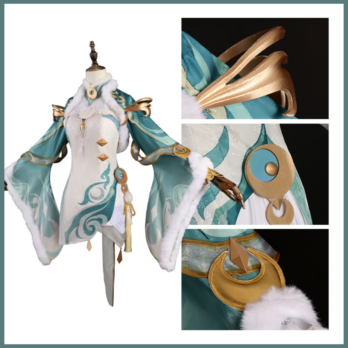 Kostium Cosplay Zibai, zielono – Women'S Clothing And Accessories recenzja i cena