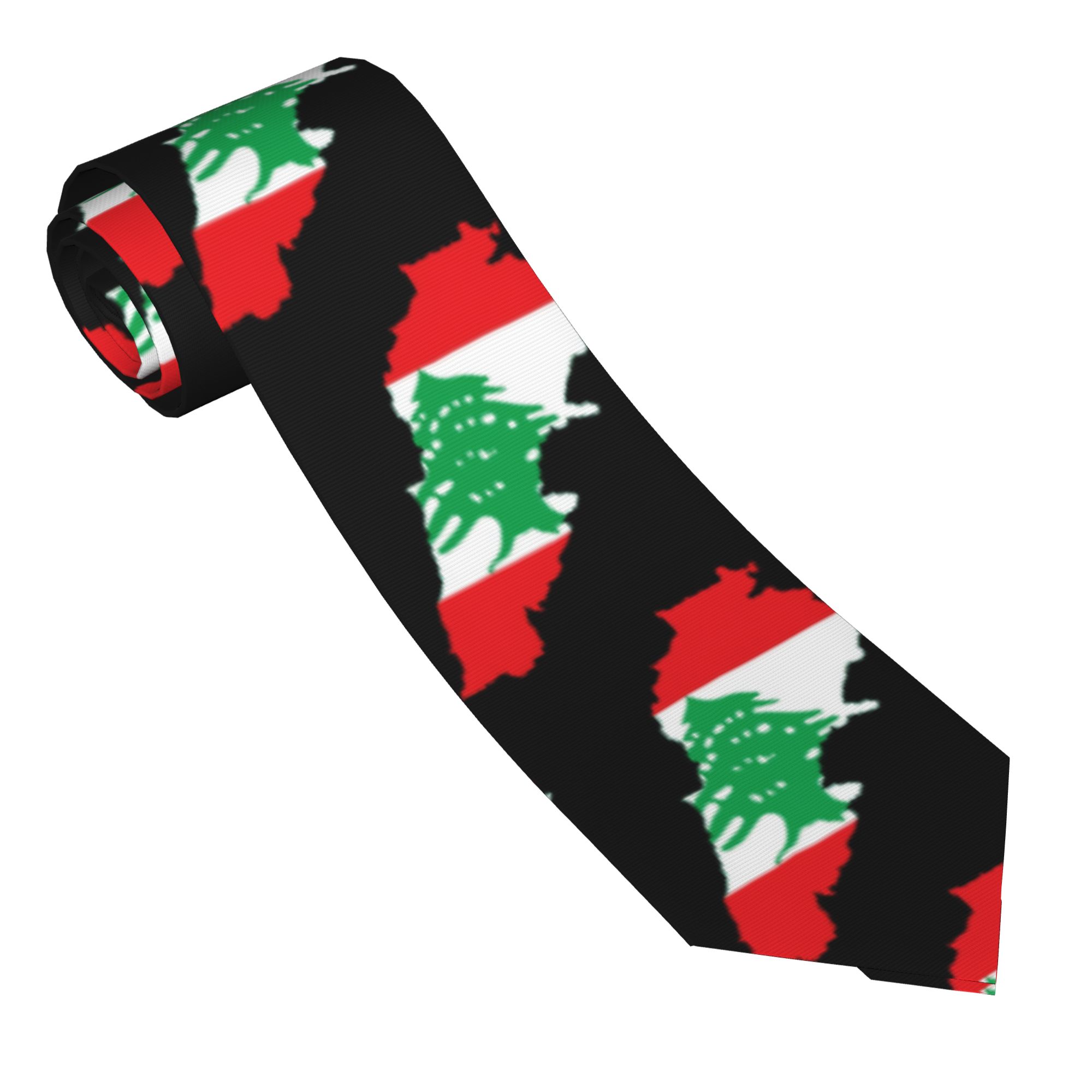 Krawat z mapą Libaunu, flaga L – Women Accessories Lebanon recenzja i cena