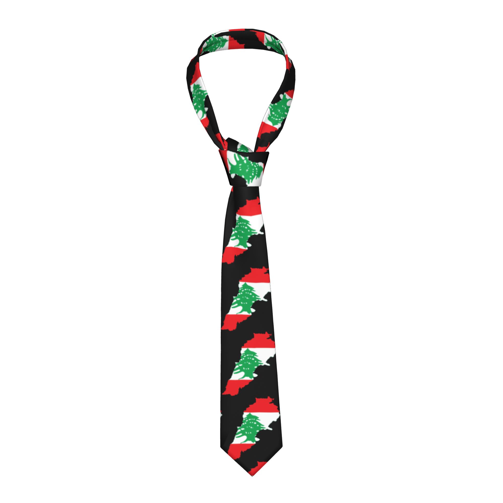 Krawat z mapą Libaunu, flaga L – Women Accessories Lebanon recenzja i cena