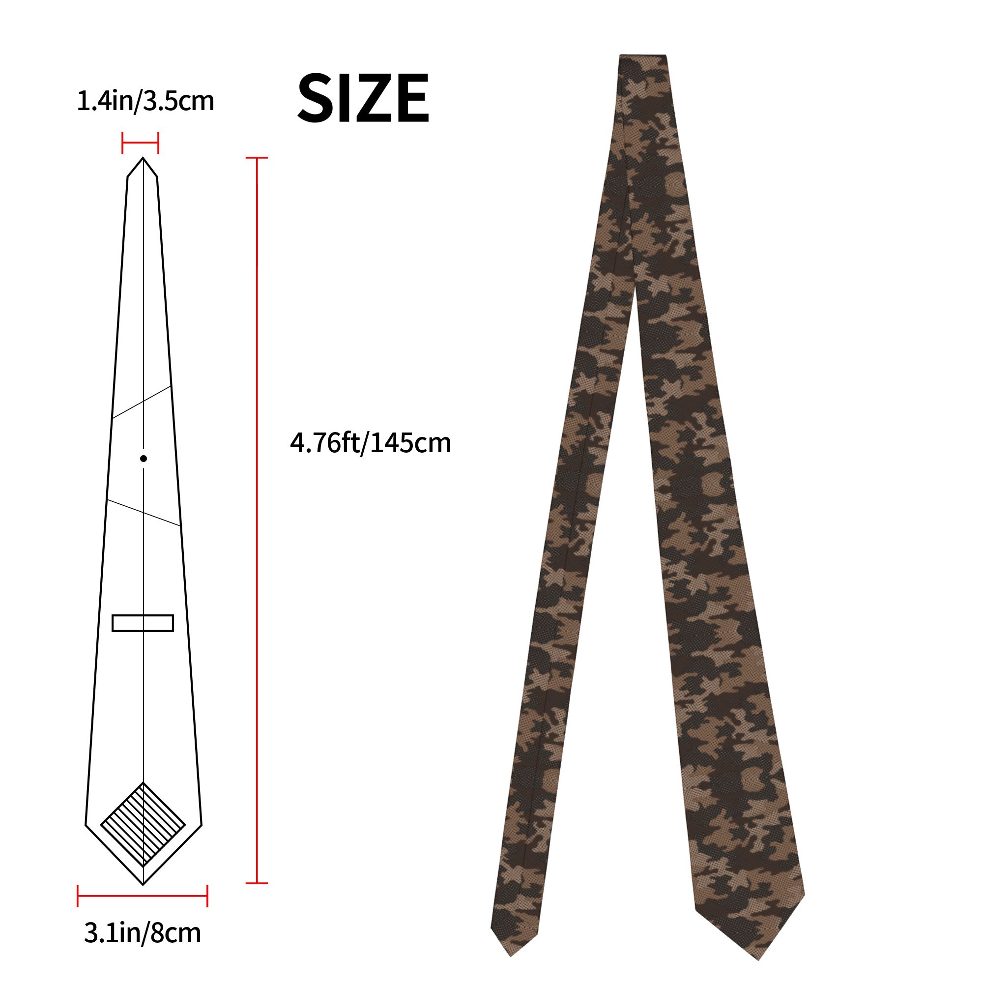 Krawat w kamuflażowy wzór, biz – Women Accessories Business recenzja i cena