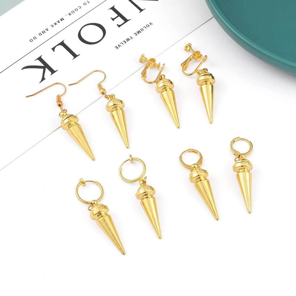 Modne anime kolczyki w złotym  – Women'S Ear Accessories recenzja i cena