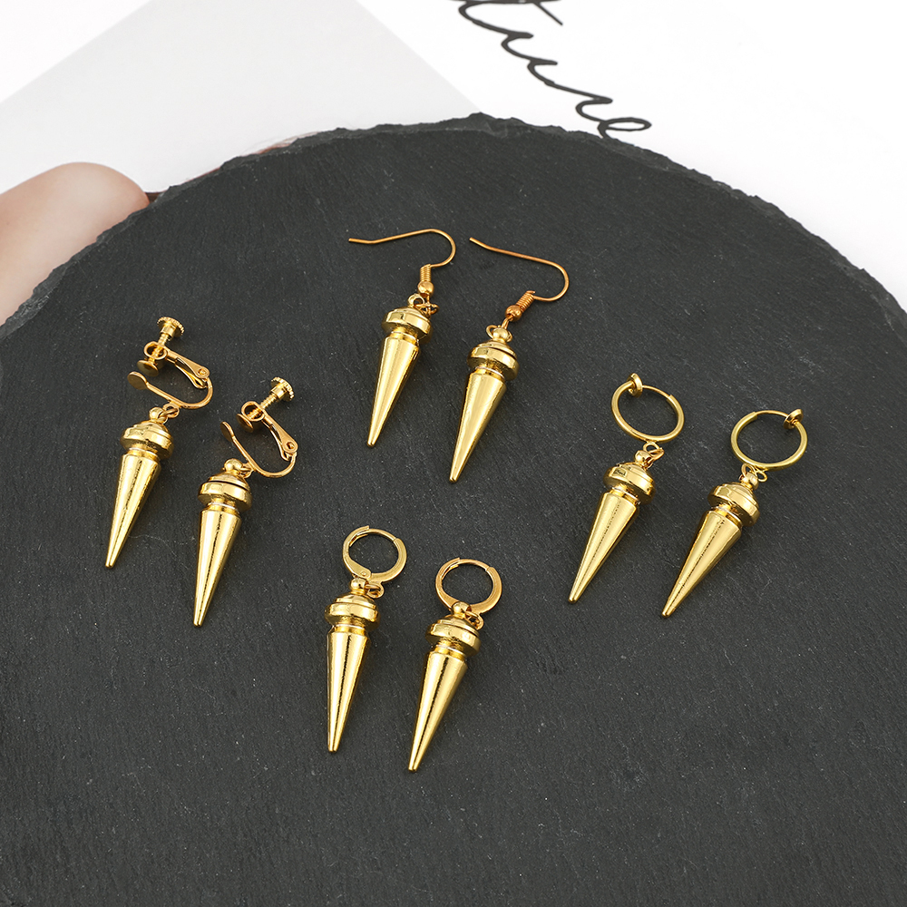 Modne anime kolczyki w złotym  – Women'S Ear Accessories recenzja i cena